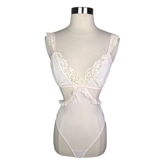 We Are HAH x Free People Key To Ur Heart Bodysuit - Size Medium - La Crème - Picture 1 of 5